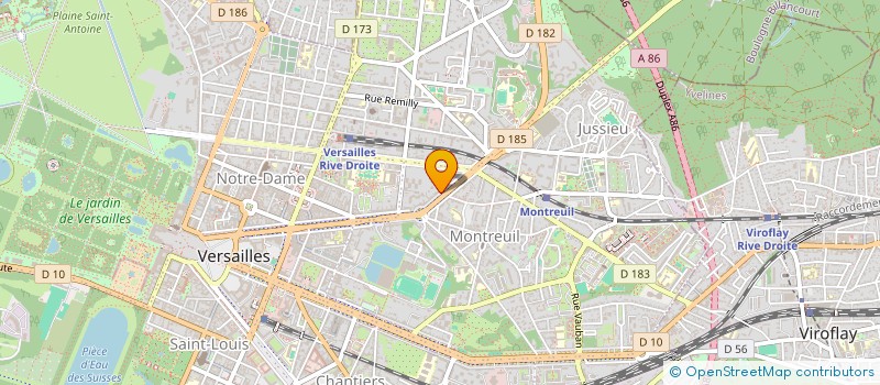 localisation de l'entreprise AMRIM à VERSAILLES