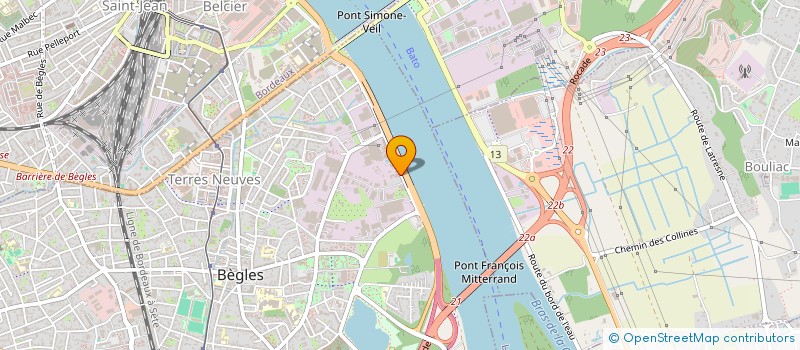 localisation de l'entreprise AMRO à BEGLES