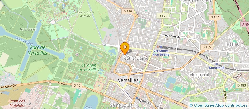 localisation de l'entreprise AMRO à VERSAILLES