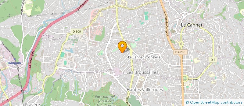 localisation de l'entreprise AMROMA à LE CANNET