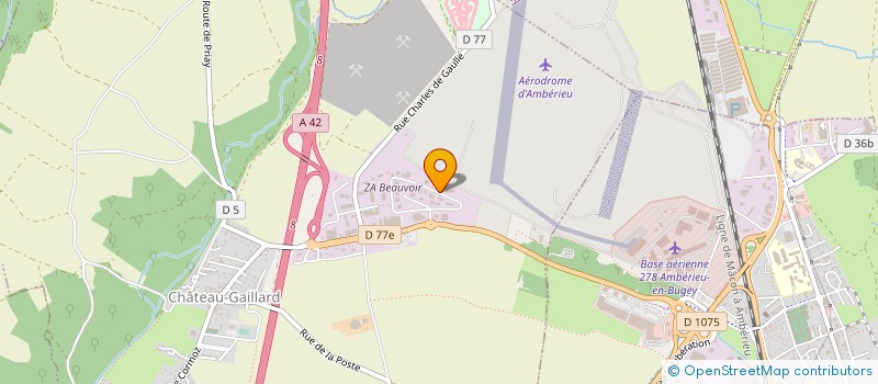 localisation de l'entreprise AMS 01 à CHATEAU-GAILLARD