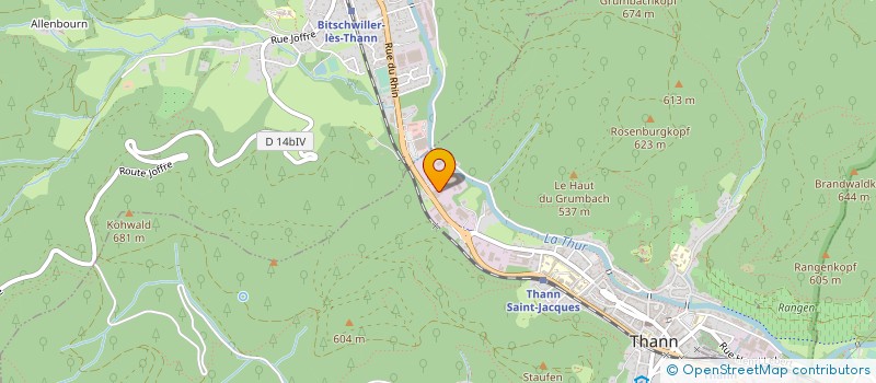 localisation de l'entreprise AMS  THANN