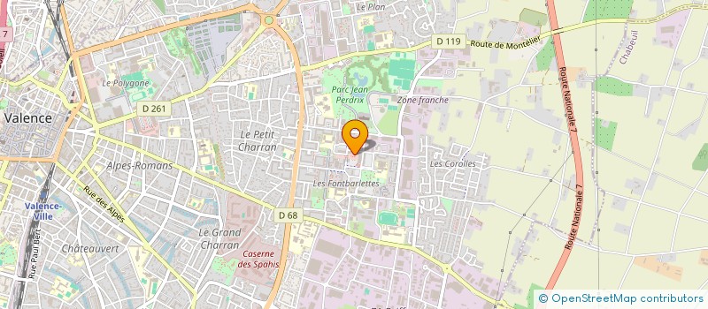 localisation de l'entreprise AMS  VALENCE