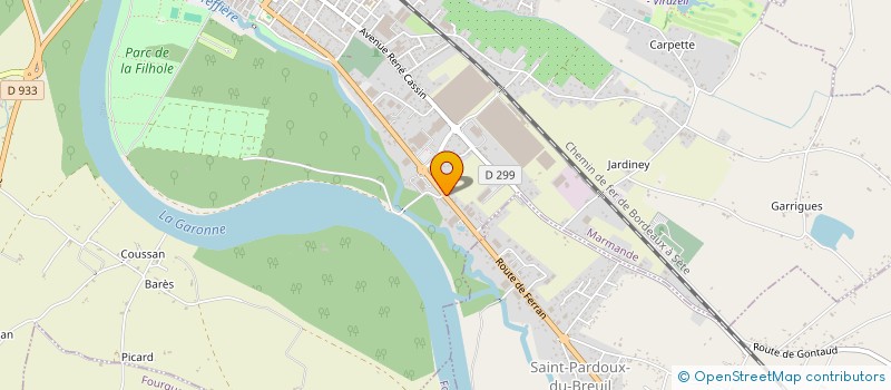 localisation de l'entreprise AMS 47 à MARMANDE
