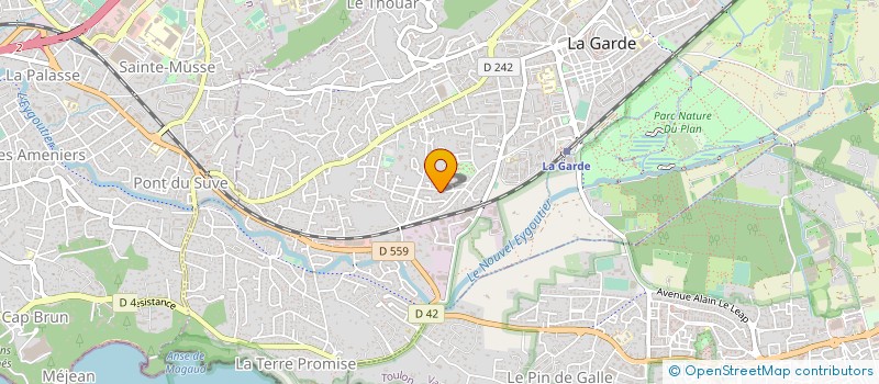 localisation de l'entreprise AMS à LA GARDE