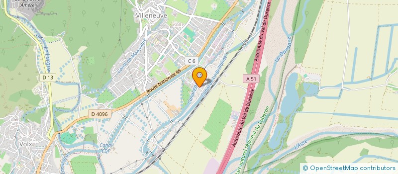 localisation de l'entreprise AMS  VILLENEUVE