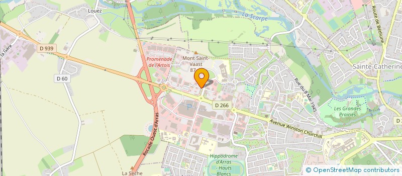 localisation de l'entreprise AMS à ARRAS