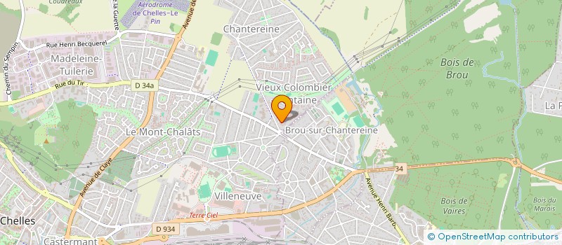 localisation de l'entreprise AMS à CHELLES