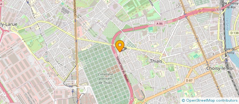 localisation de l'entreprise AMS  THIAIS