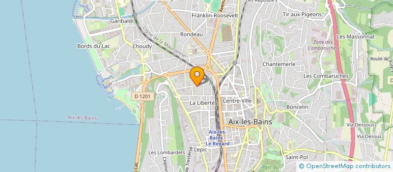 localisation de l'entreprise AMS à AIX-LES-BAINS