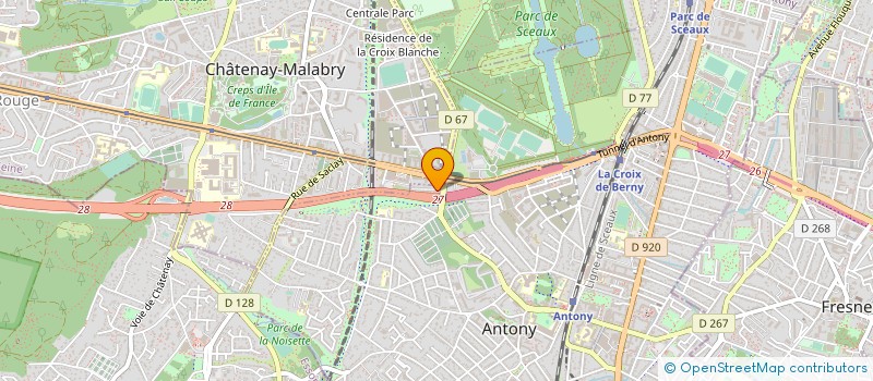 localisation de l'entreprise AMS à ANTONY