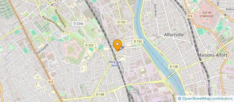 localisation de l'entreprise AMS 94 à VITRY-SUR-SEINE