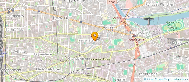 localisation de l'entreprise AMS  VILLEURBANNE