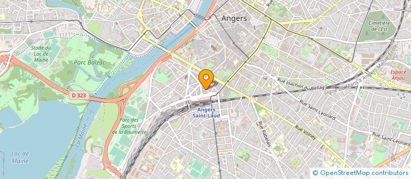 localisation de l'entreprise AMS AGENCY à ANGERS