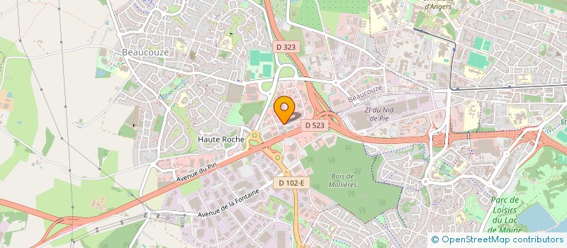 localisation de l'entreprise AMS-ANGERS BEAUCOUZE à BEAUCOUZE