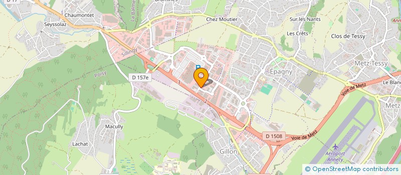 localisation de l'entreprise AMS-ANNECY  EPAGNY METZ-TESSY