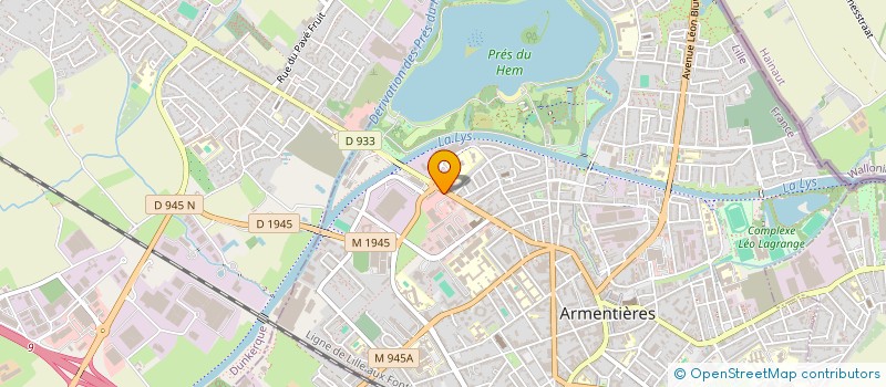 localisation de l'entreprise AMS-ARMENTIERES à ARMENTIERES