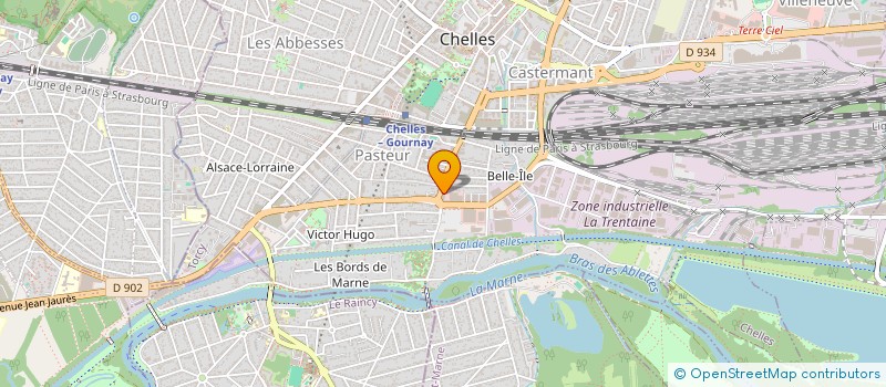 localisation de l'entreprise AMS AUTO  CHELLES