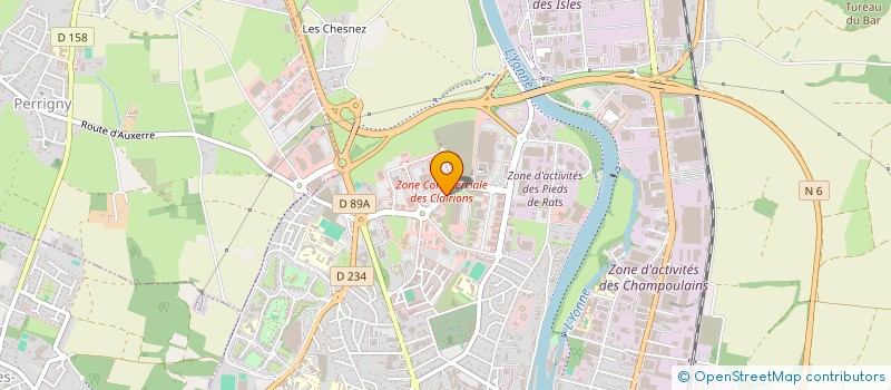 localisation de l'entreprise AMS-AUXERRE à AUXERRE