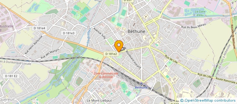 localisation de l'entreprise AMS-BETHUNE à BETHUNE