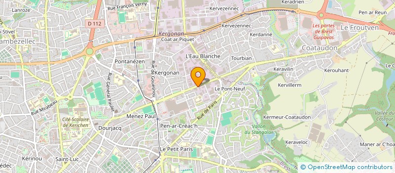 localisation de l'entreprise AMS-BREST VILLENEUVE à BREST