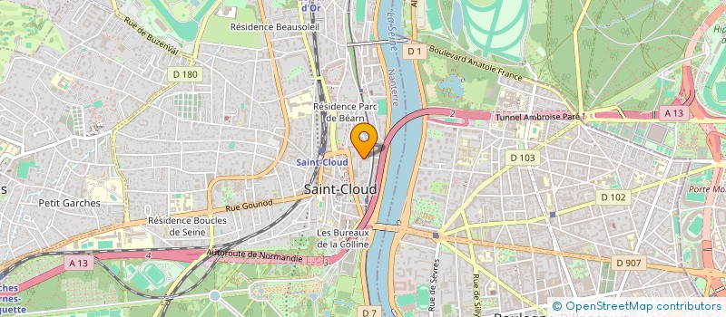 localisation de l'entreprise AMS & CO à SAINT-CLOUD