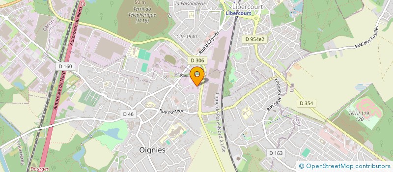 localisation de l'entreprise AMS CONCEPT à OIGNIES