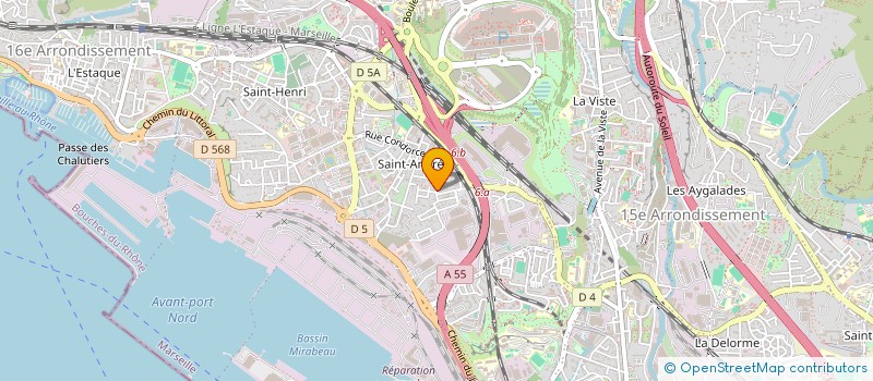 localisation de l'entreprise AMS CROIX BLANCHE à MARSEILLE