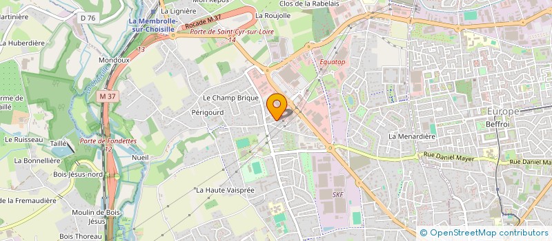 localisation de l'entreprise AMS DECO  SAINT-CYR-SUR-LOIRE