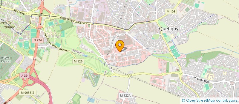 localisation de l'entreprise AMS-DIJON QUETIGNY à QUETIGNY