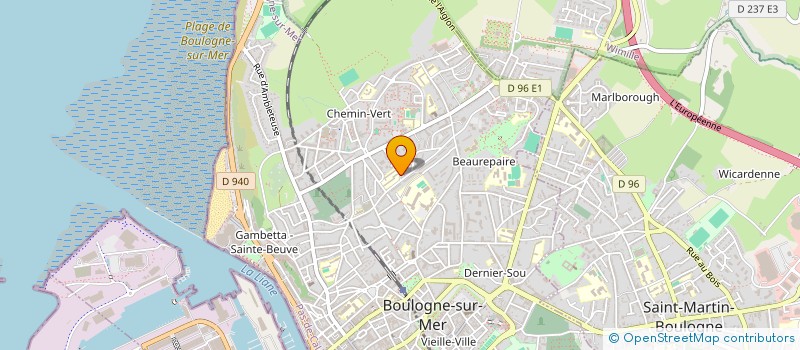 localisation de l'entreprise AMS EVENTS à BOULOGNE-SUR-MER