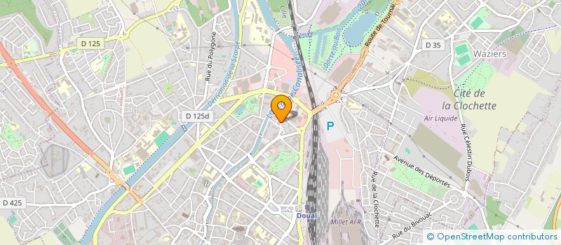 localisation de l'entreprise AMS FINANCES à DOUAI