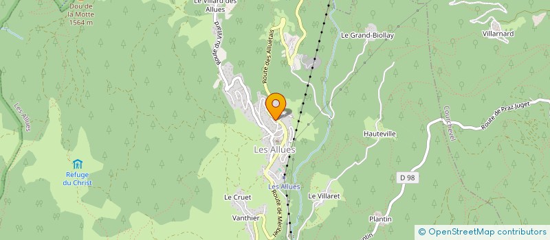 localisation de l'entreprise AMS FRANCE  LES ALLUES