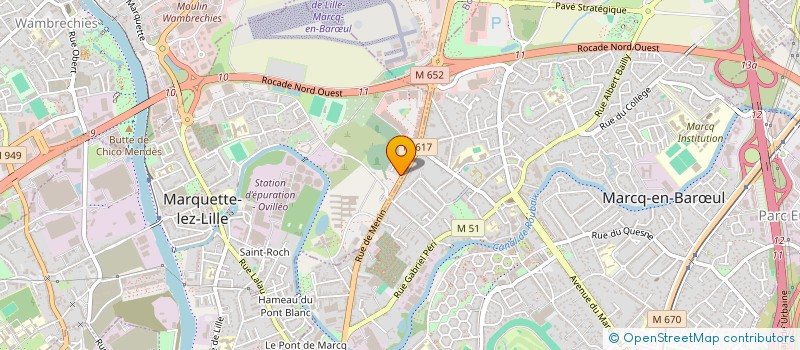 localisation de l'entreprise AMS-GRAND EST  MARQUETTE-LEZ-LILLE