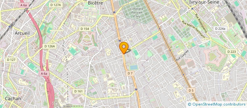 localisation de l'entreprise AMS GREGORY BAT à VILLEJUIF