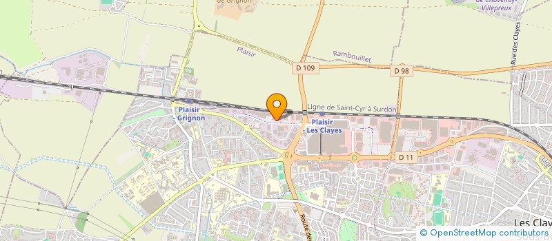 localisation de l'entreprise AMS HOLDING à PLAISIR