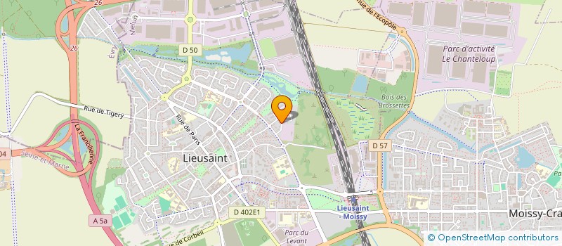 localisation de l'entreprise AMS HOLDING  LIEUSAINT