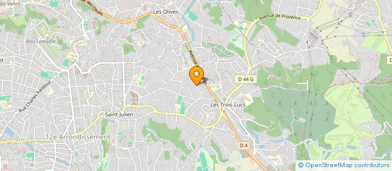 localisation de l'entreprise AMS IMMO à MARSEILLE