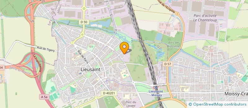 localisation de l'entreprise AMS IMMO  LIEUSAINT