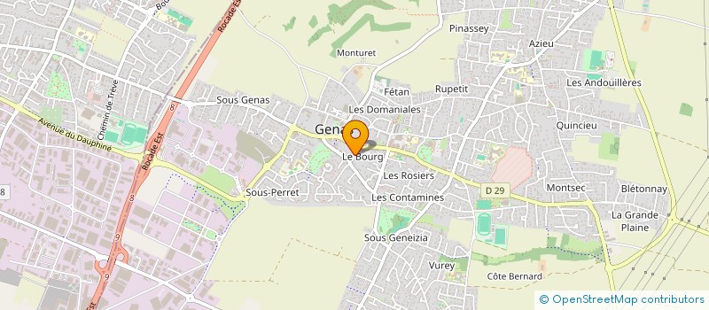 localisation de l'entreprise AMS IMMO  GENAS