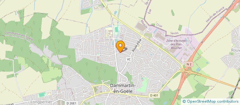 localisation de l'entreprise AMS IMMOBILIER  DAMMARTIN-EN-GOELE