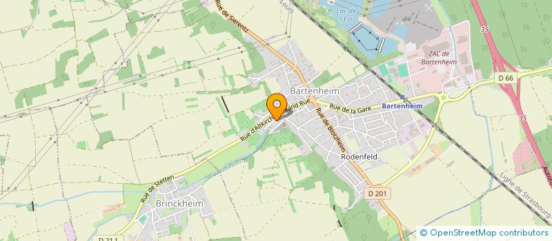 localisation de l'entreprise AMS IMMOBILIER  BRINCKHEIM