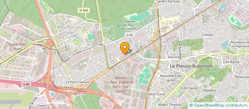 localisation de l'entreprise AMS INFORMATIQUE à CLAMART