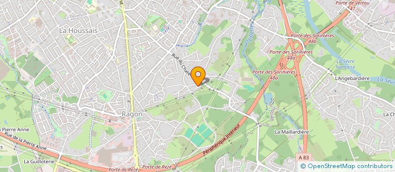 localisation de l'entreprise AMS INVEST  REZE