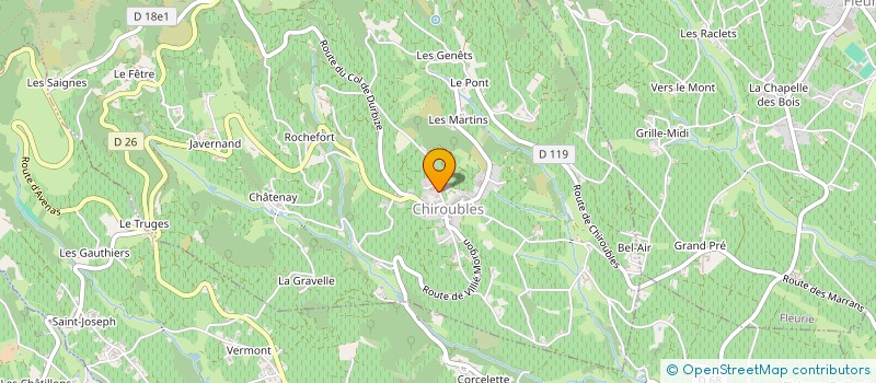 localisation de l'entreprise AMS INVESTISSEMENT  CHIROUBLES