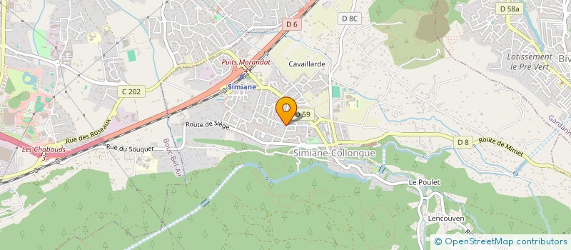 localisation de l'entreprise AMS KING  SIMIANE-COLLONGUE