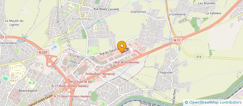 localisation de l'entreprise AMS-LA ROCHELLE  PUILBOREAU