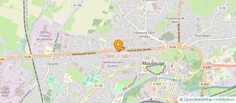 localisation de l'entreprise AMS-MAUBEUGE  MAUBEUGE