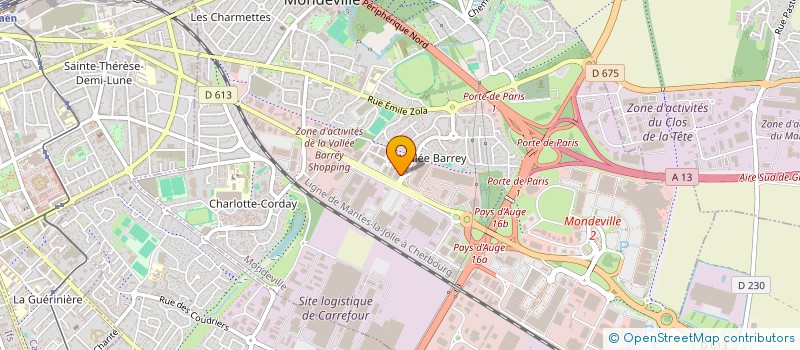 localisation de l'entreprise AMS-MONDEVILLE  MONDEVILLE