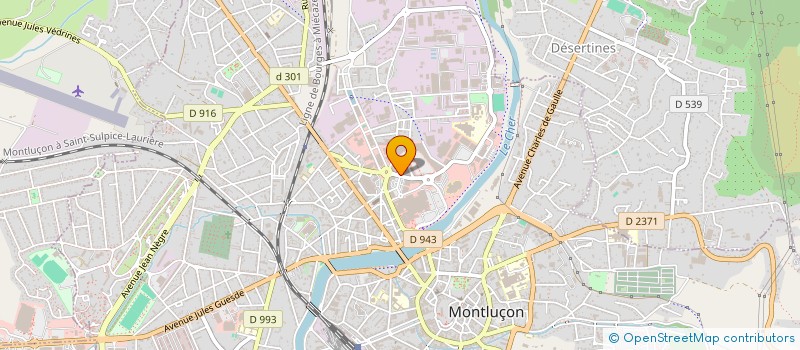 localisation de l'entreprise AMS-MONTLUCON à MONTLUCON